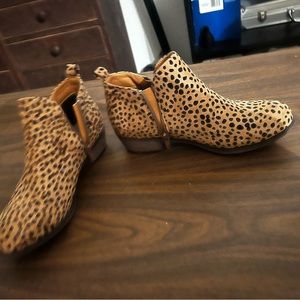 Brown and black booties - Never worn before